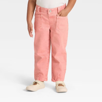 Toddler Girls' Barrel Pants - Cat & Jack™ Pink | Target