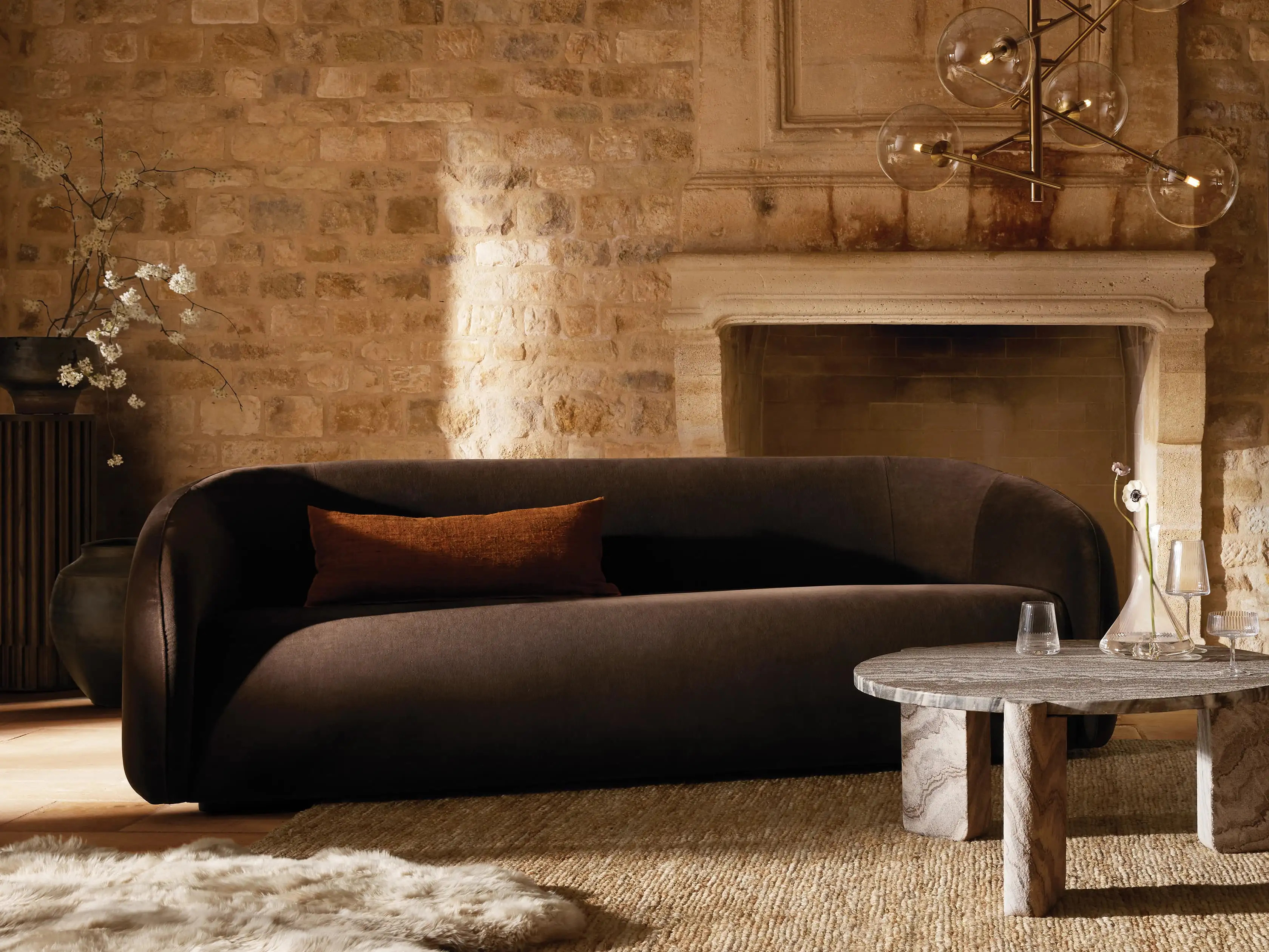 Fresno Sofa in Vance Cocoa | Arhaus