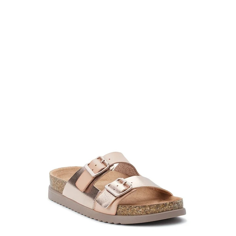 Time and Tru Women's Platform Footbed Sandals | Walmart (US)