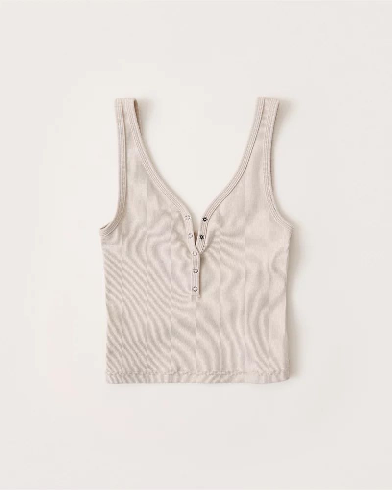 Slim-Fit Henley Tank Top | Abercrombie & Fitch (US)