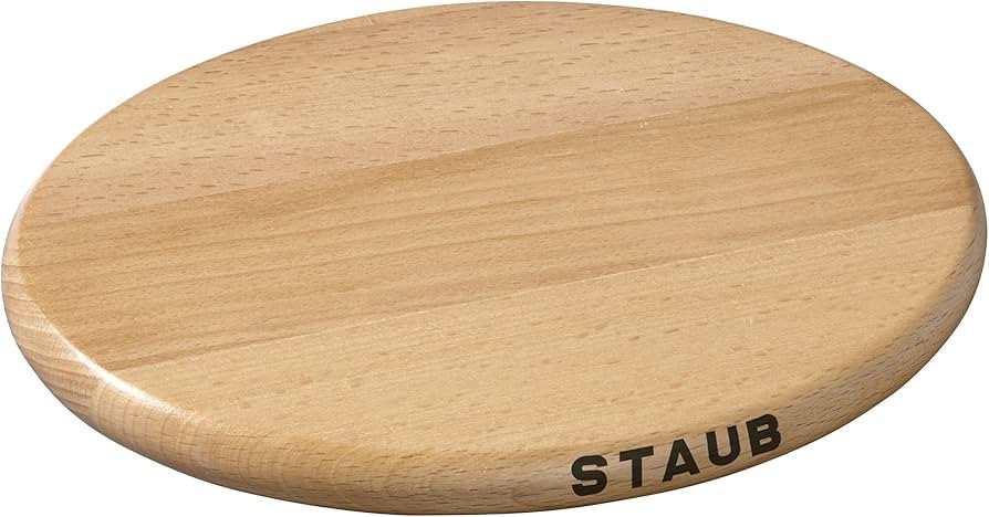 Staub 11.4-inch Oval Magnetic Wood Trivet | Amazon (US)