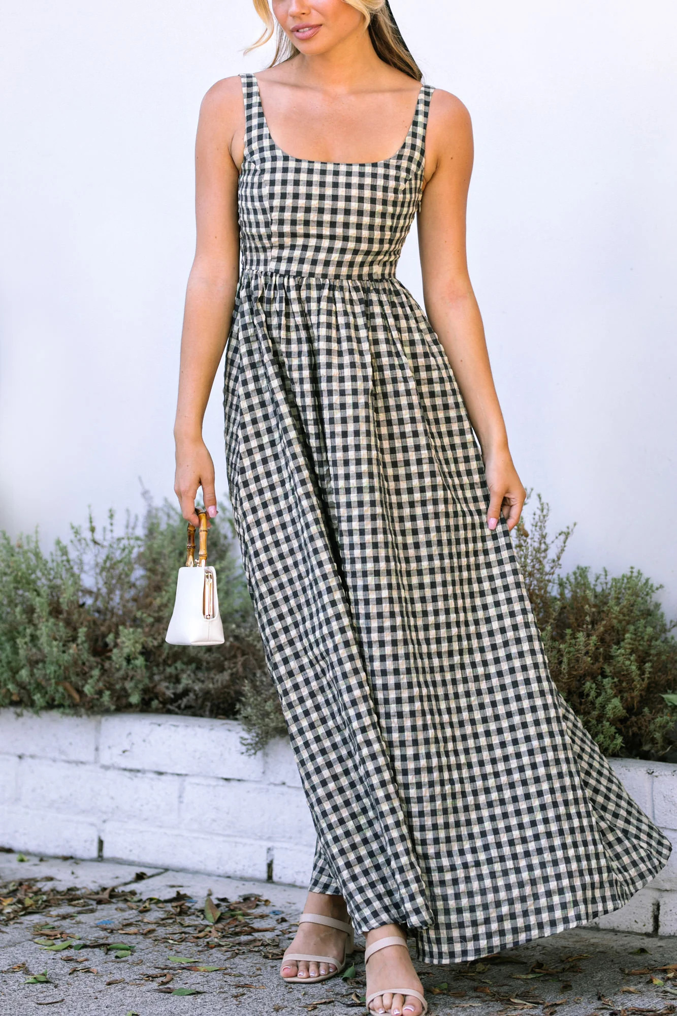 Dani Gingham Maxi Dress | Morning Lavender