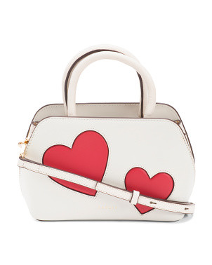 Leather Small Heart Zip Top Grab Crossbody | Handbags | Marshalls | Marshalls