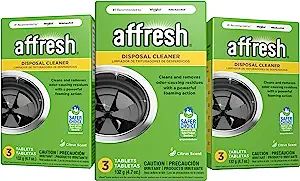 Affresh Garbage Disposal Cleaner, Removes Odor-Causing Residues, 9 Tablets [3 Pack] | Amazon (US)