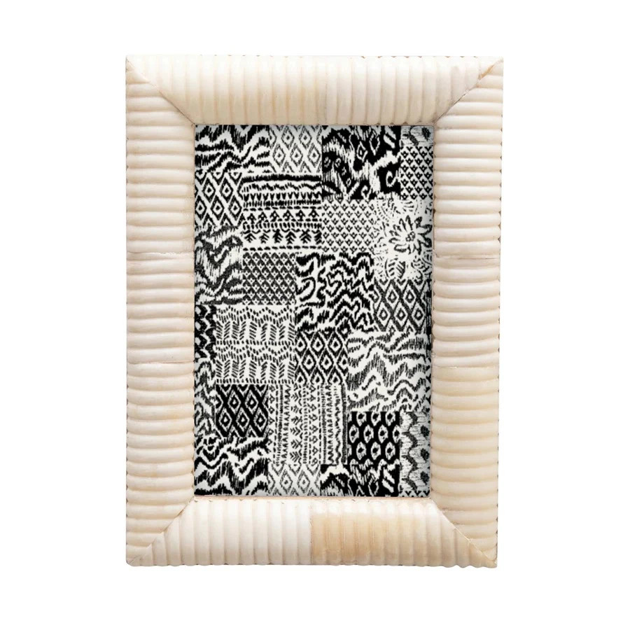 Hard-Carved 4x6 Frame | Pink Antlers