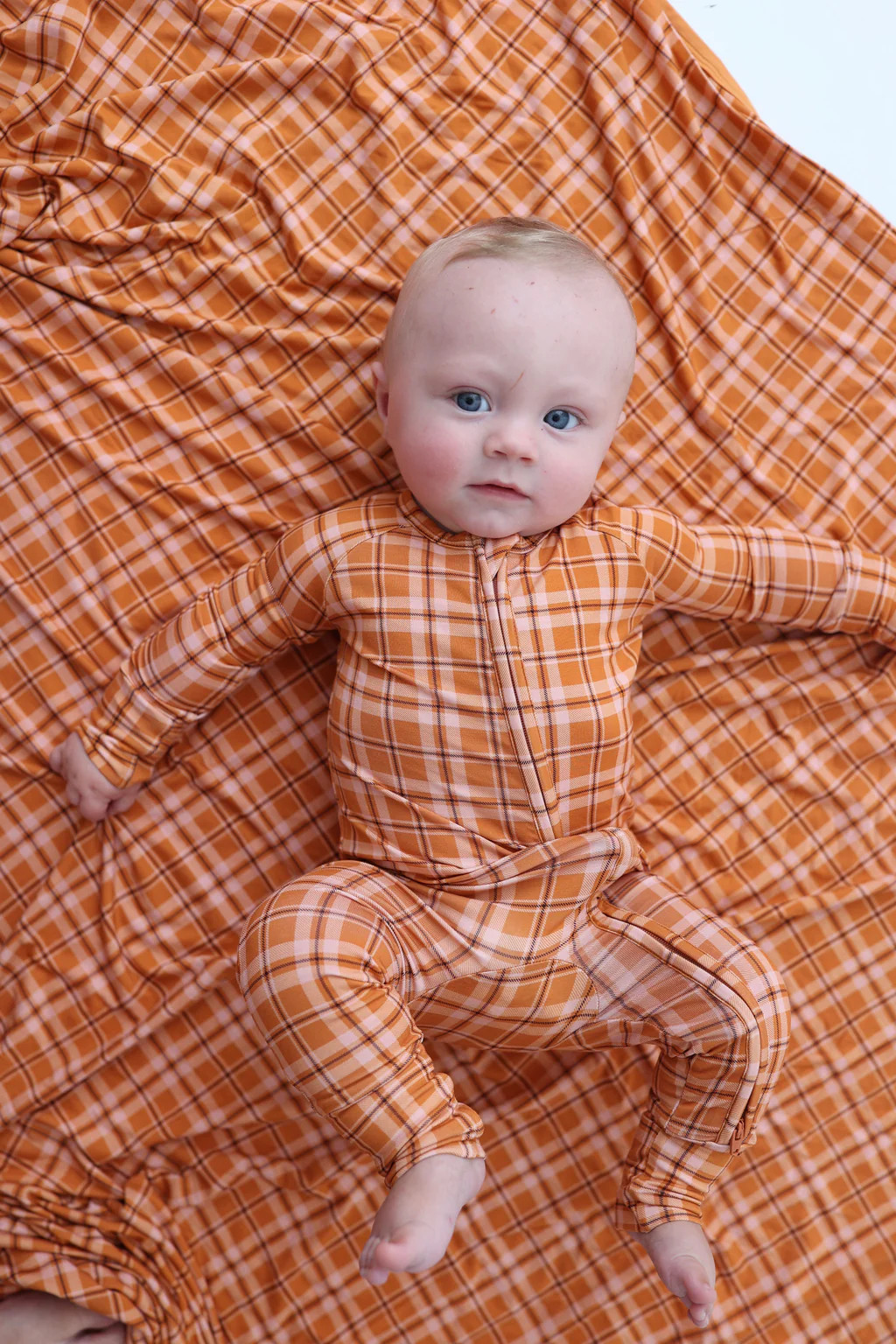 CIDER PLAID DREAM ROMPER | Dream Big Little Co.