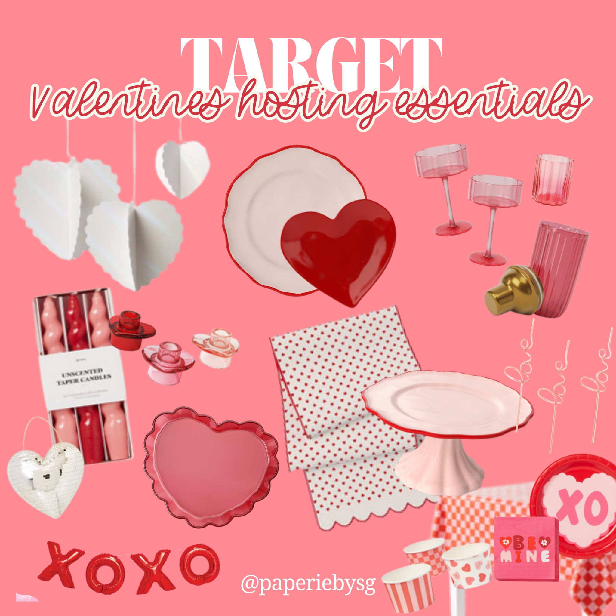 Target Hosting Essentials - Party Decor - Vday - Valentines - Pink and Red - Hearts 

#LTKHome #LTKFindsUnder50 #LTKParties