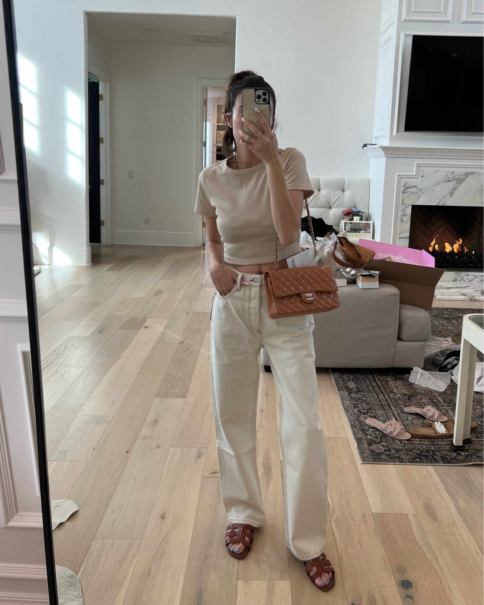 Off-white jeans: wearing size 25 (these run big, I would size down but the 24 was sold out when I ordered.)

Ribbed baby tee: wearing size S (under $20 - 6 colors)
Leather sandals: TTS (under $100 - 30 colors)



#LTKunder50 #LTKtravel #LTKFind