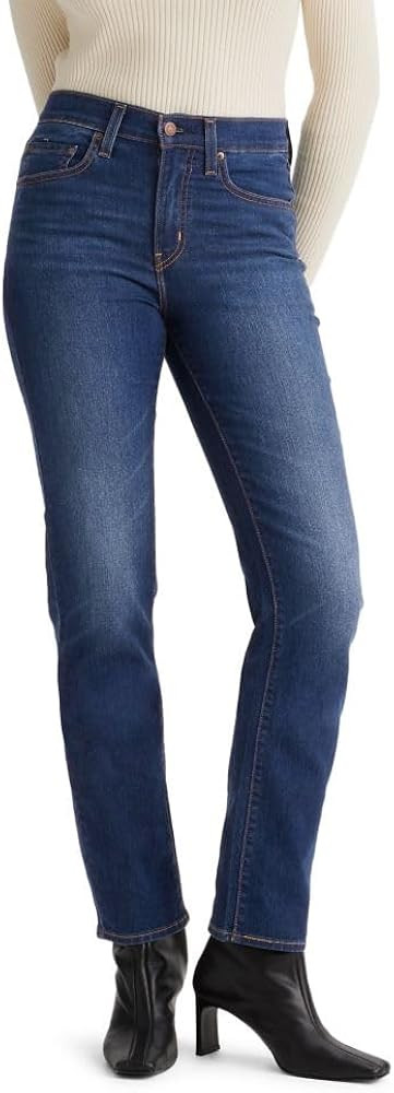 Levi's Womens 724 High Rise Straight Jeans | Amazon (US)