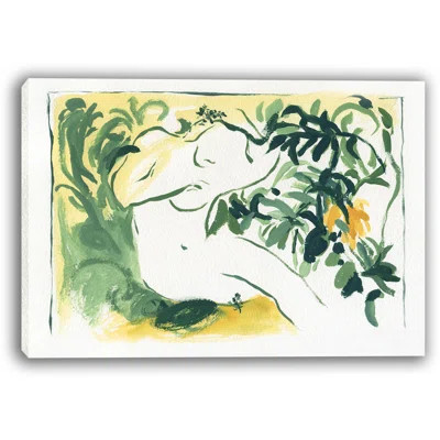 Botanical Silhouette Line Art Print on Wrapped Canvas | Wayfair North America
