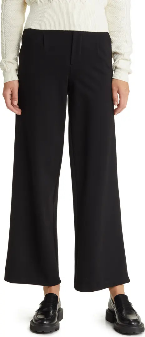 'Ab'Solution Skyrise Wide Leg Ponte Pants | Nordstrom