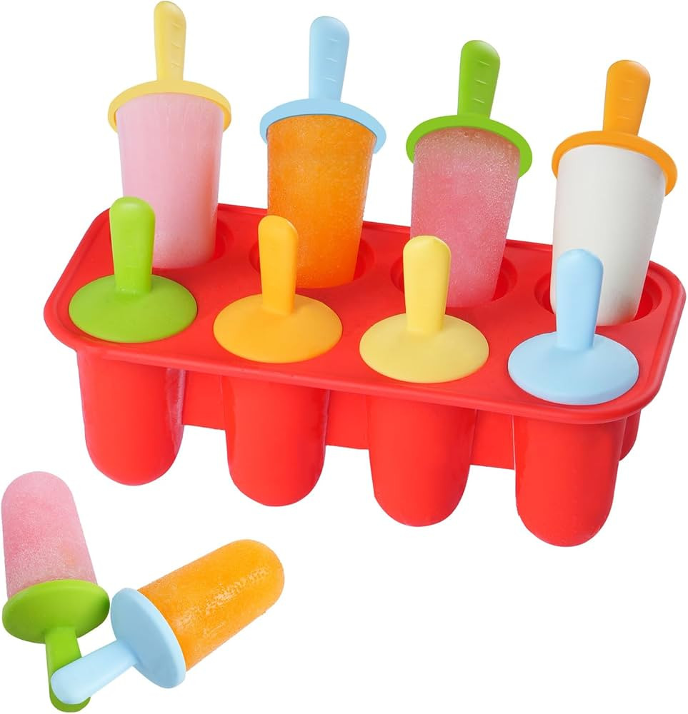 Miaowoof Silicone Popsicles Molds for Toddlers, 8-Cavity Non-BPA Premium Silicone Small Popsicle ... | Amazon (US)
