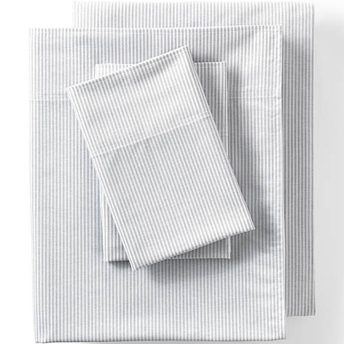 Blake Shelton x Lands' End Cotton Oxford Stripe Bed Sheet Set | Lands' End (US)