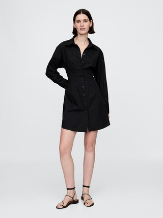 Organic Cotton Poplin Mini Shirtdress | Gap (US)