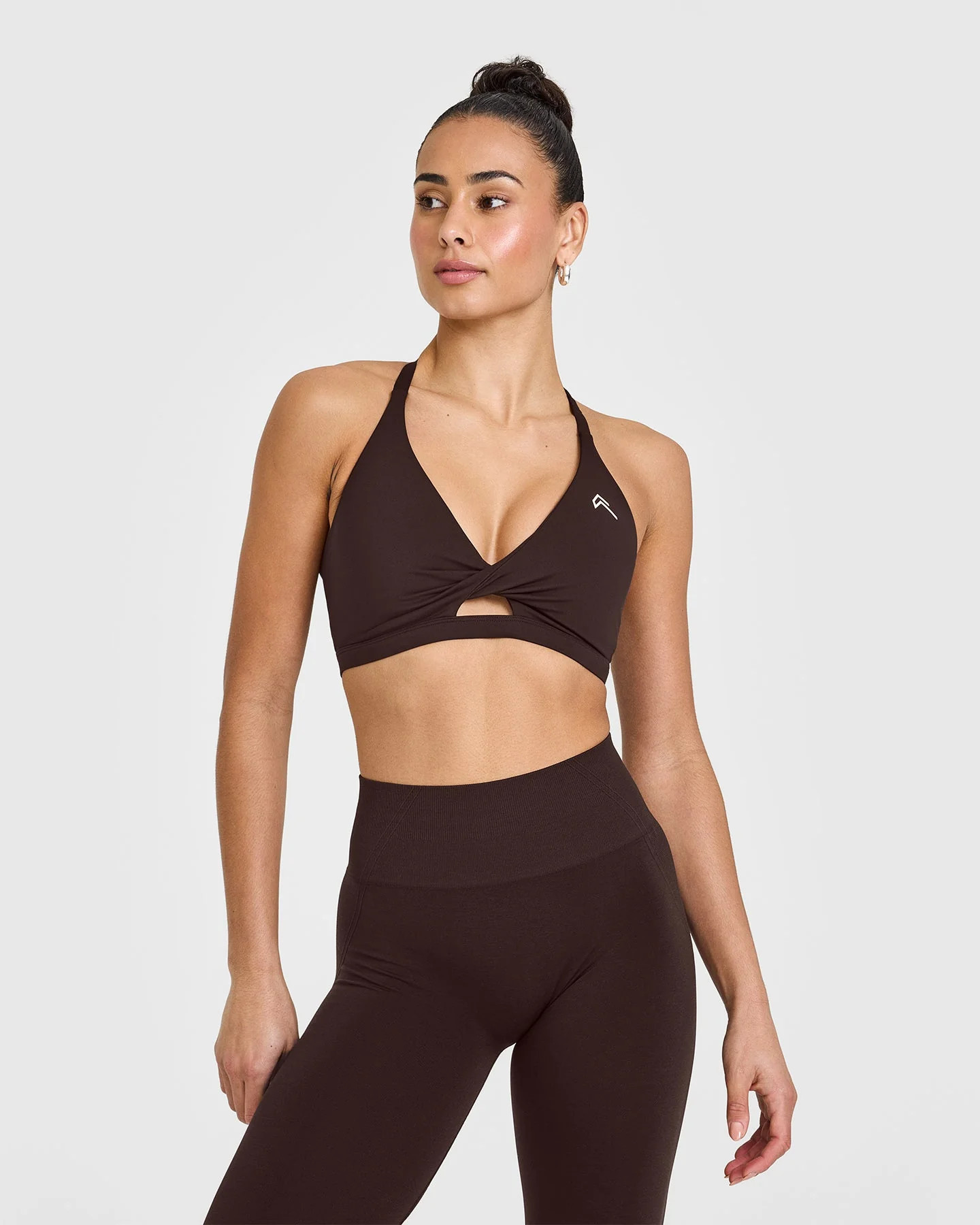 Unified Twist Sports Bra 
 70% Cocoa | Oner Active (UK / US)