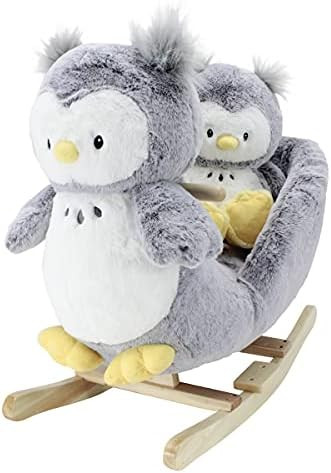 Soft Landing | Darling Duos | 2-Piece Plush & Joyride Character Rocker Bundle ­– Grey Owl | Amazon (US)