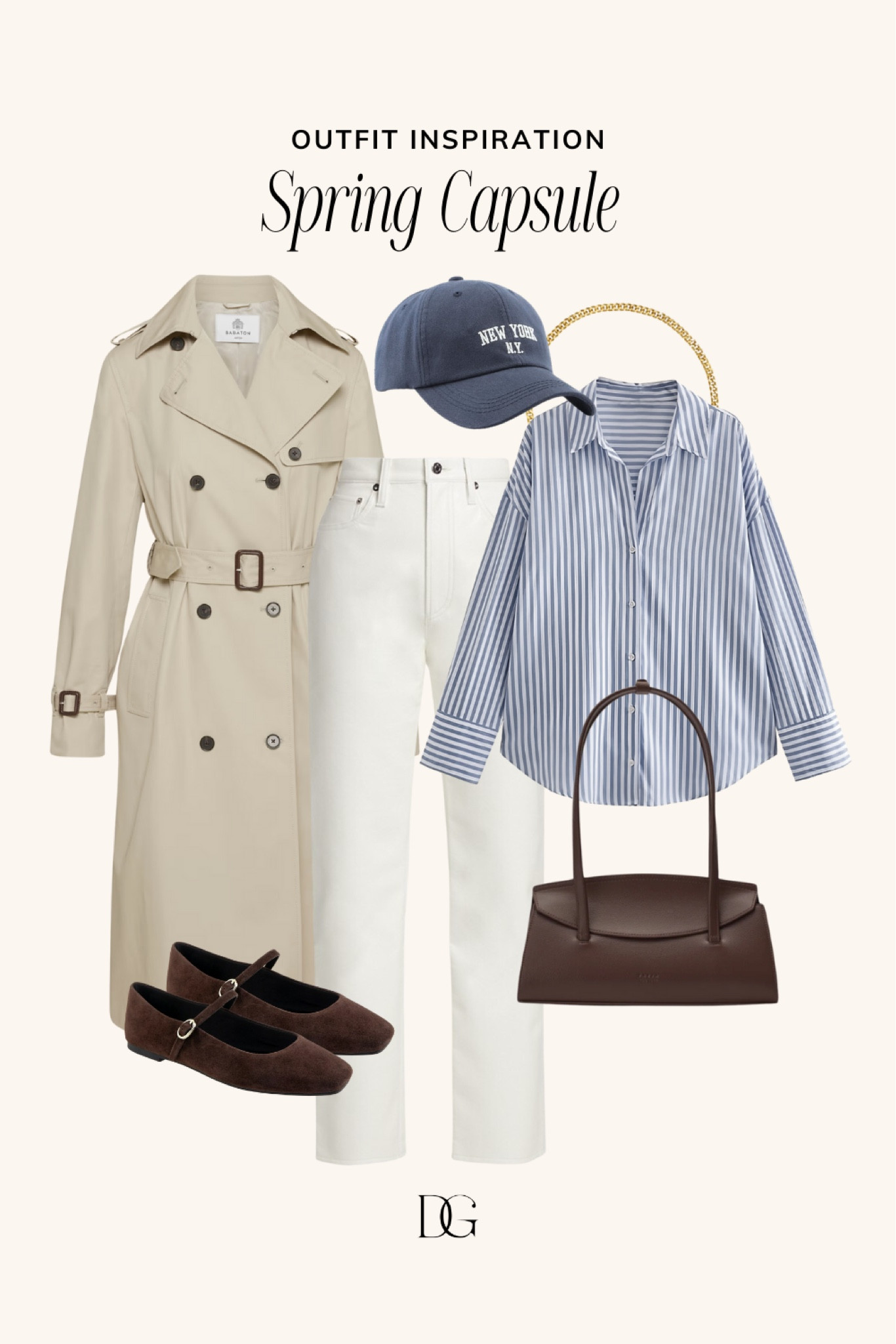 Spring Capsule Wardrobe for 2025 // Capsule wardrobe, spring outfits, spring outfit, spring staples, spring fashion, elevated spring outfit, casual spring outfit, simple spring outfit, neutral spring outfit, trench coat, ballet flats outfit

#LTKStyleTip #LTKFindsUnder100 #LTKSeasonal