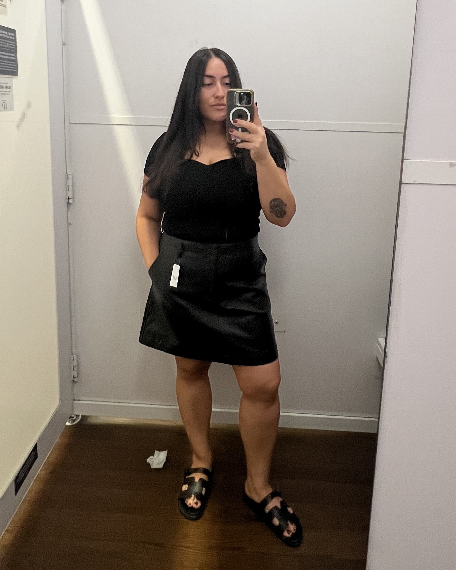 Faux leather skirt from Gap Factory. Size 14. TTS. 



#LTKMidsize