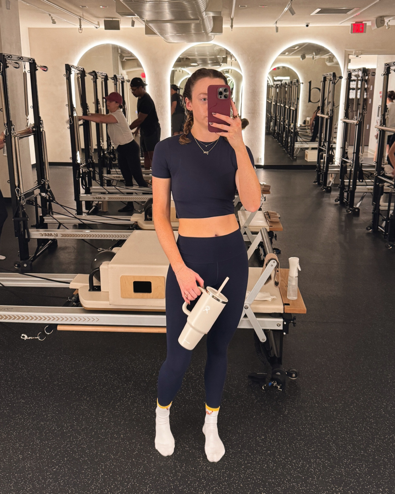 Pilates outfit - All navy matching set
Top: M
Leggings: 2

#LTKFitness