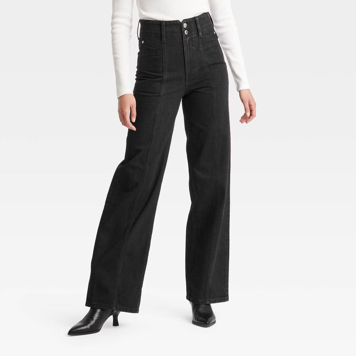 Women's High-Rise Tailored Wide Leg Jeans - Universal Thread™ | Target