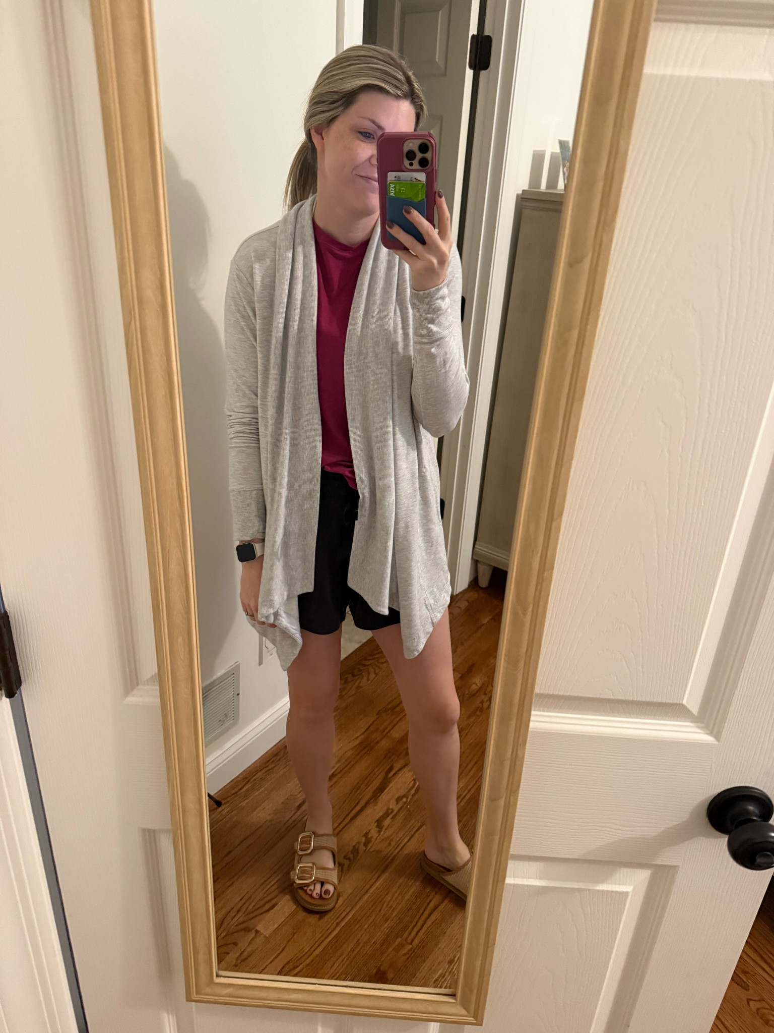 My fav go to items!  A wrap from Athleta, tank from old navy, shorts from Athleta and sandals from Target! 

#LTKFindsUnder50 #LTKStyleTip