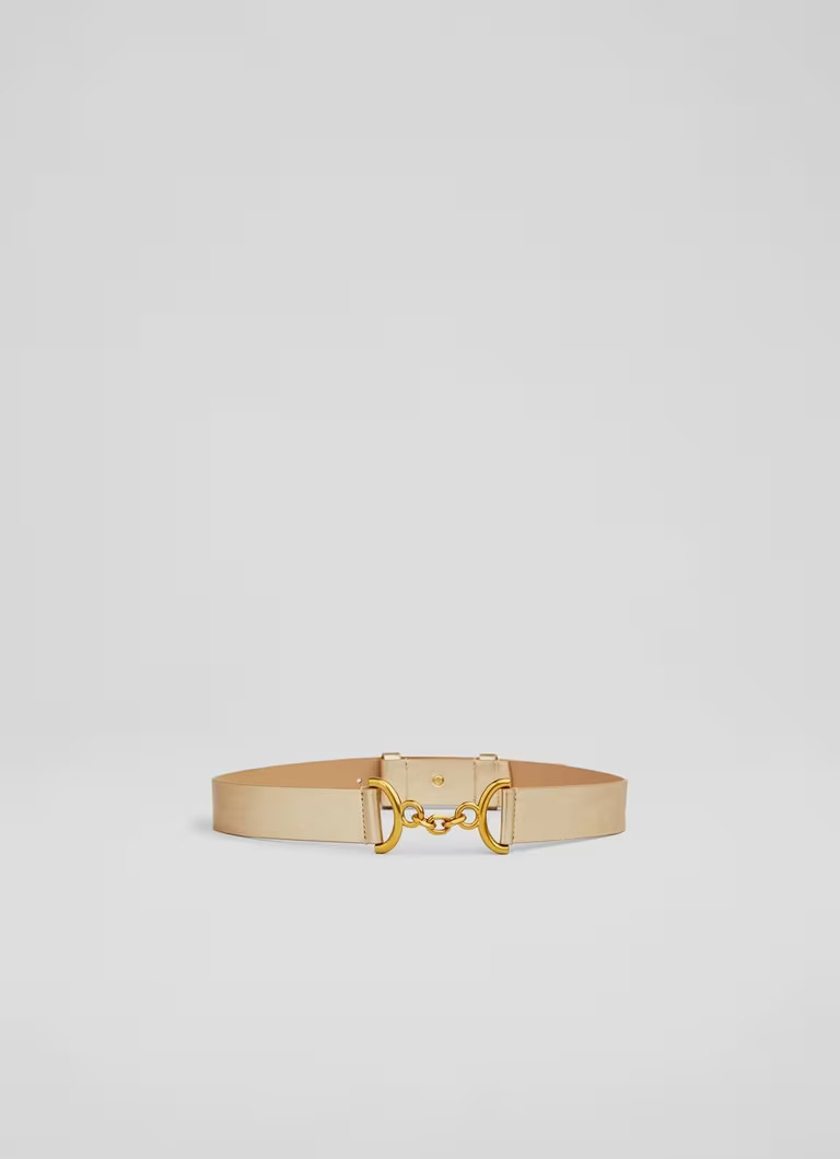 Deena Gold Leather Belt | L.K. Bennett (UK)