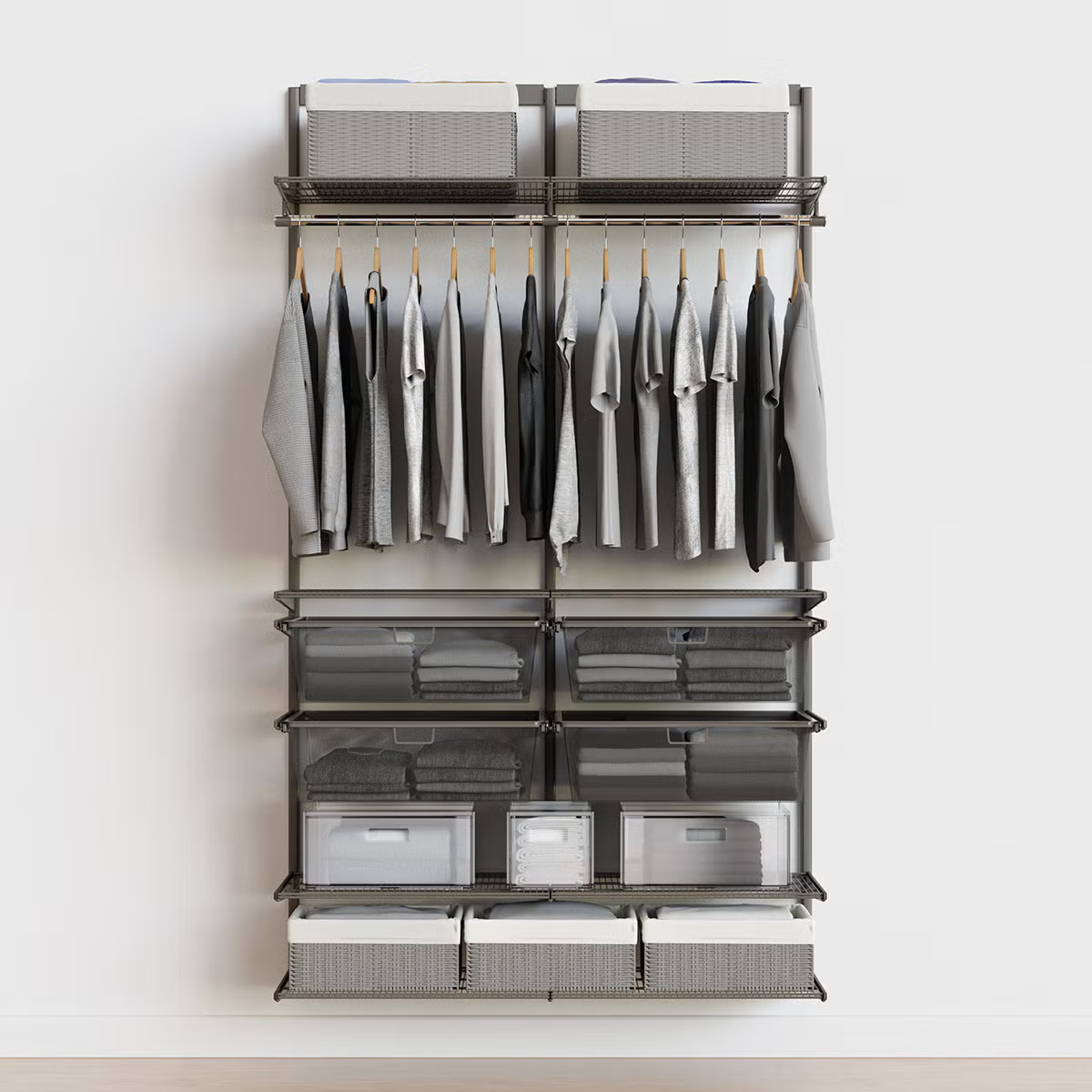 Elfa Classic 4' Reach-In Closet | The Container Store