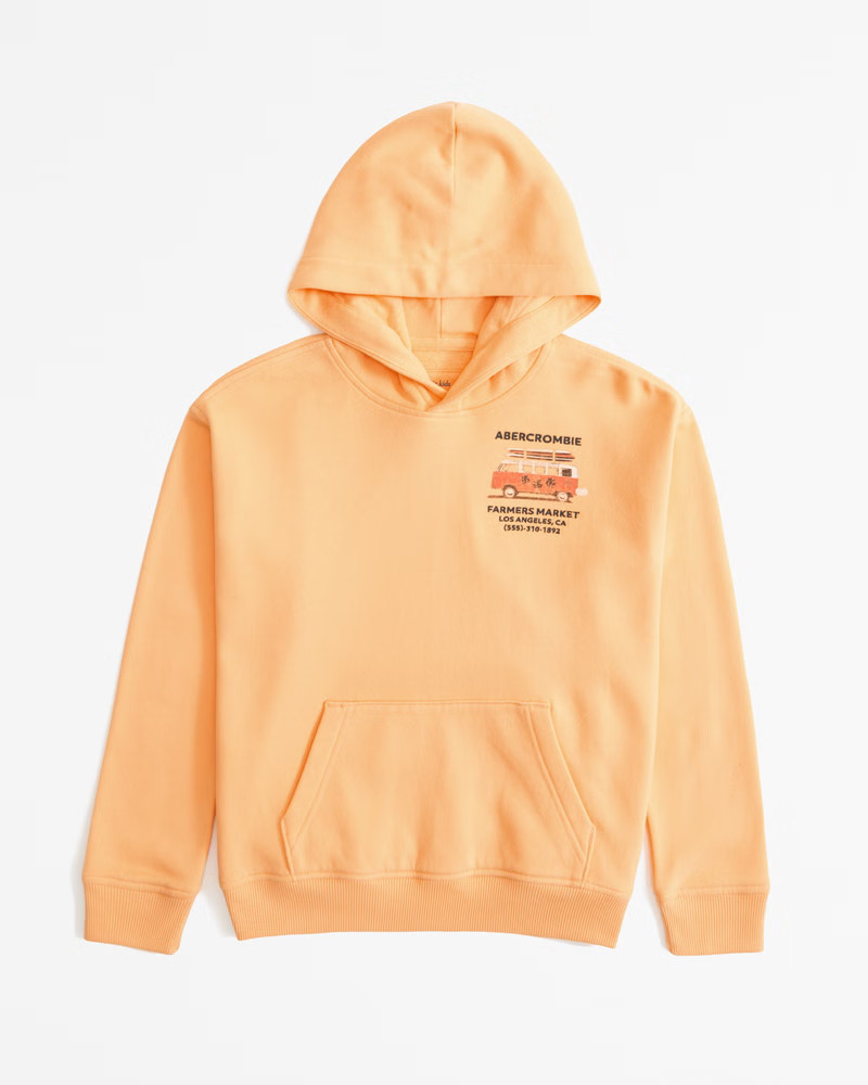 boys imagery logo popover hoodie | boys new arrivals | Abercrombie.com | Abercrombie & Fitch (US)