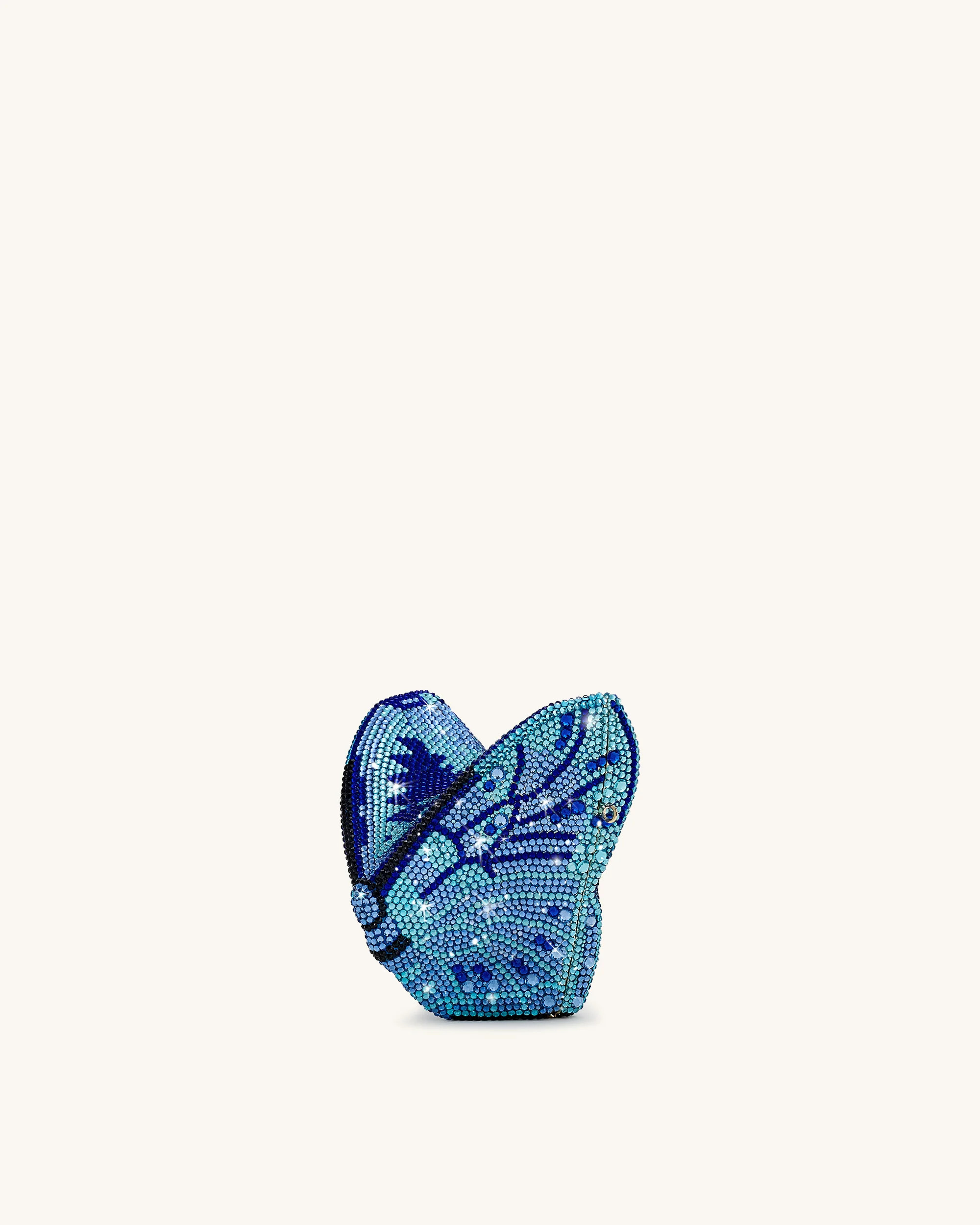 Paisley Crystal Butterfly Clutch - Blue | JW PEI US