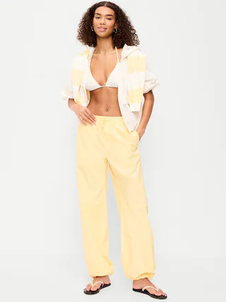Lightweight Pull-On Poplin Balloon Pants | Old Navy (US)