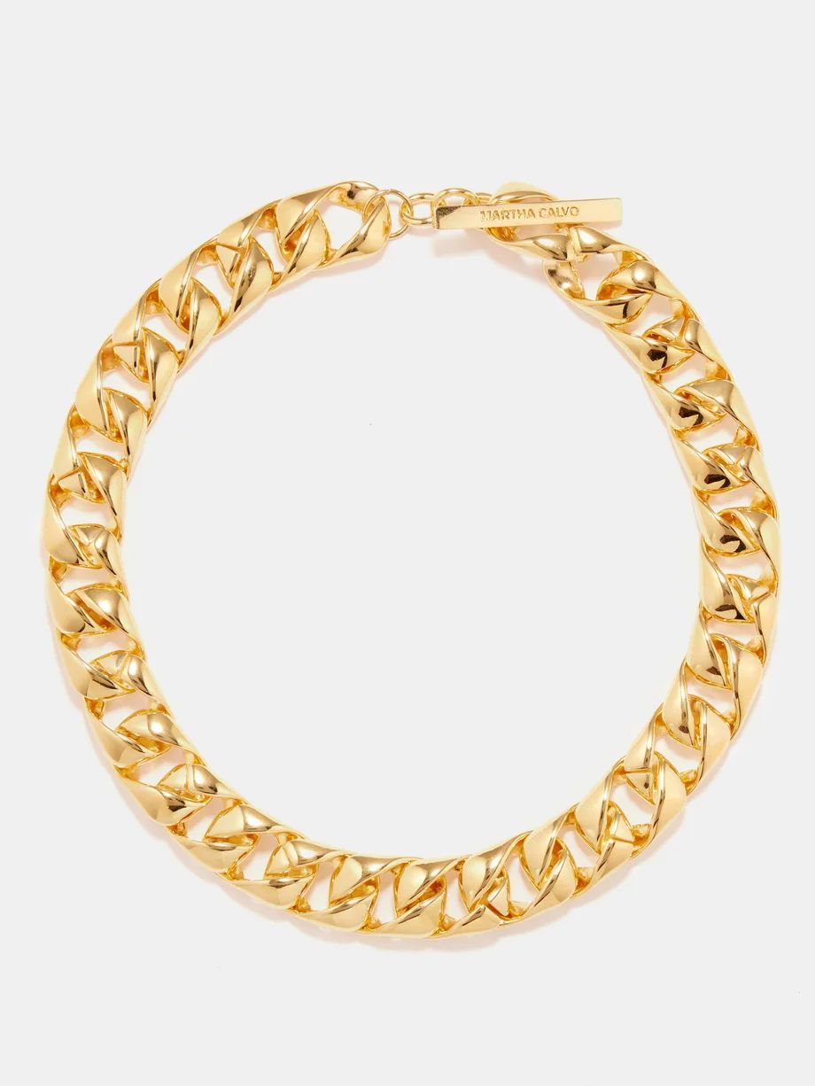 Grand 14kt gold-plated necklace | Matches (US)
