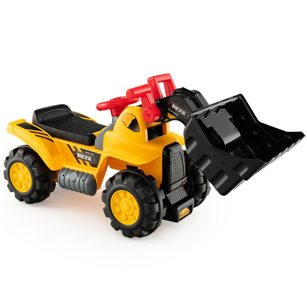 Costway Kids Toddler Ride On Excavator Digger Truck Scooter w/ Sound & Seat Storage Toy | Target