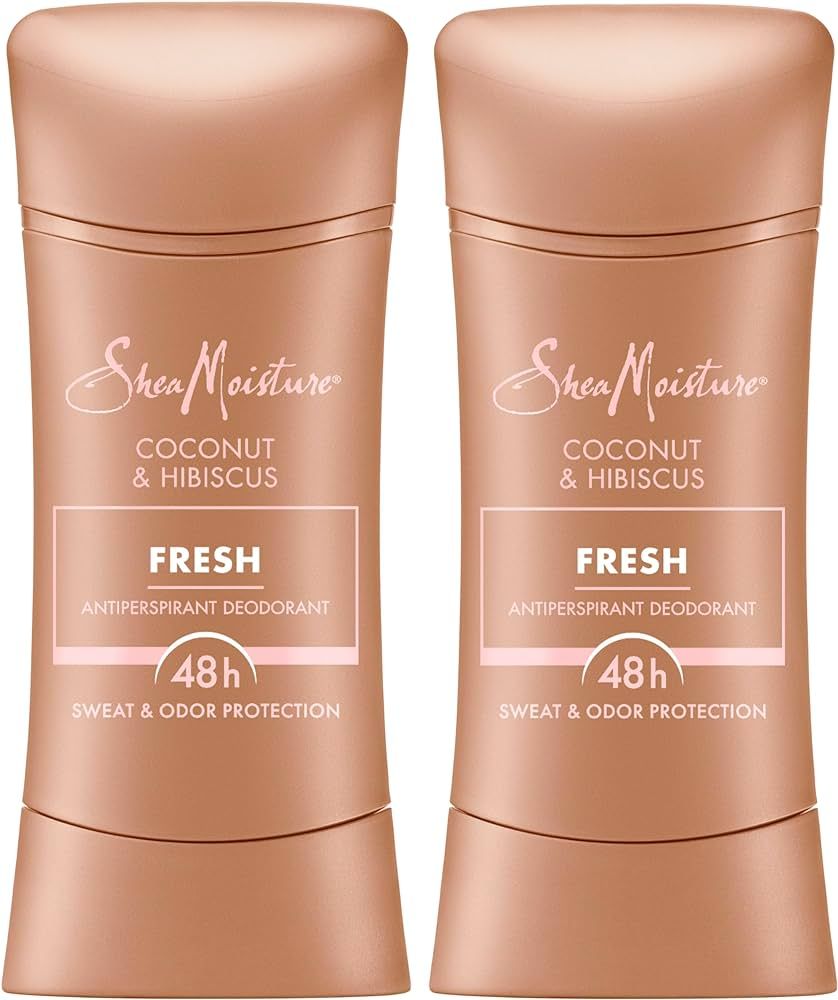 SheaMoisture Antiperspirant Deodorant Stick Fresh Coconut & Hibiscus 2 Count for 48HR Sweat & Odo... | Amazon (US)