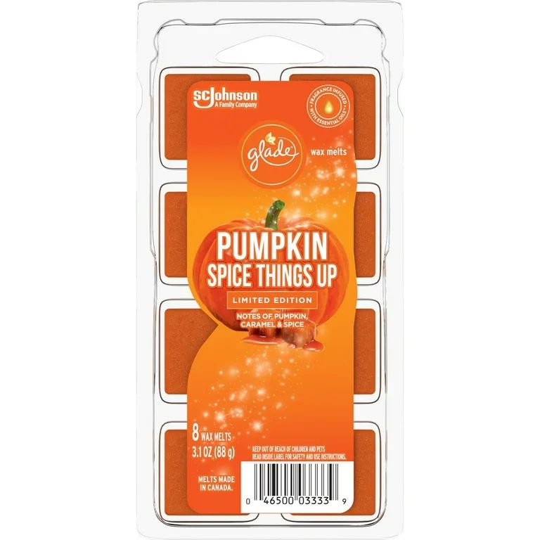 Glade Pumpkin Spice Things Up Scented Wax Melts Refills, 3.1 Oz. (8 Cubes) | Walmart (US)