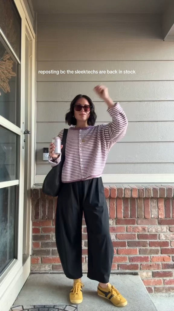 sleektech barrel pants are back in stock! Use code DEALS #oldnavy #oldnavystyle #oldnavyfinds 

#LTKSeasonal #LTKootd #LTKSaleAlert