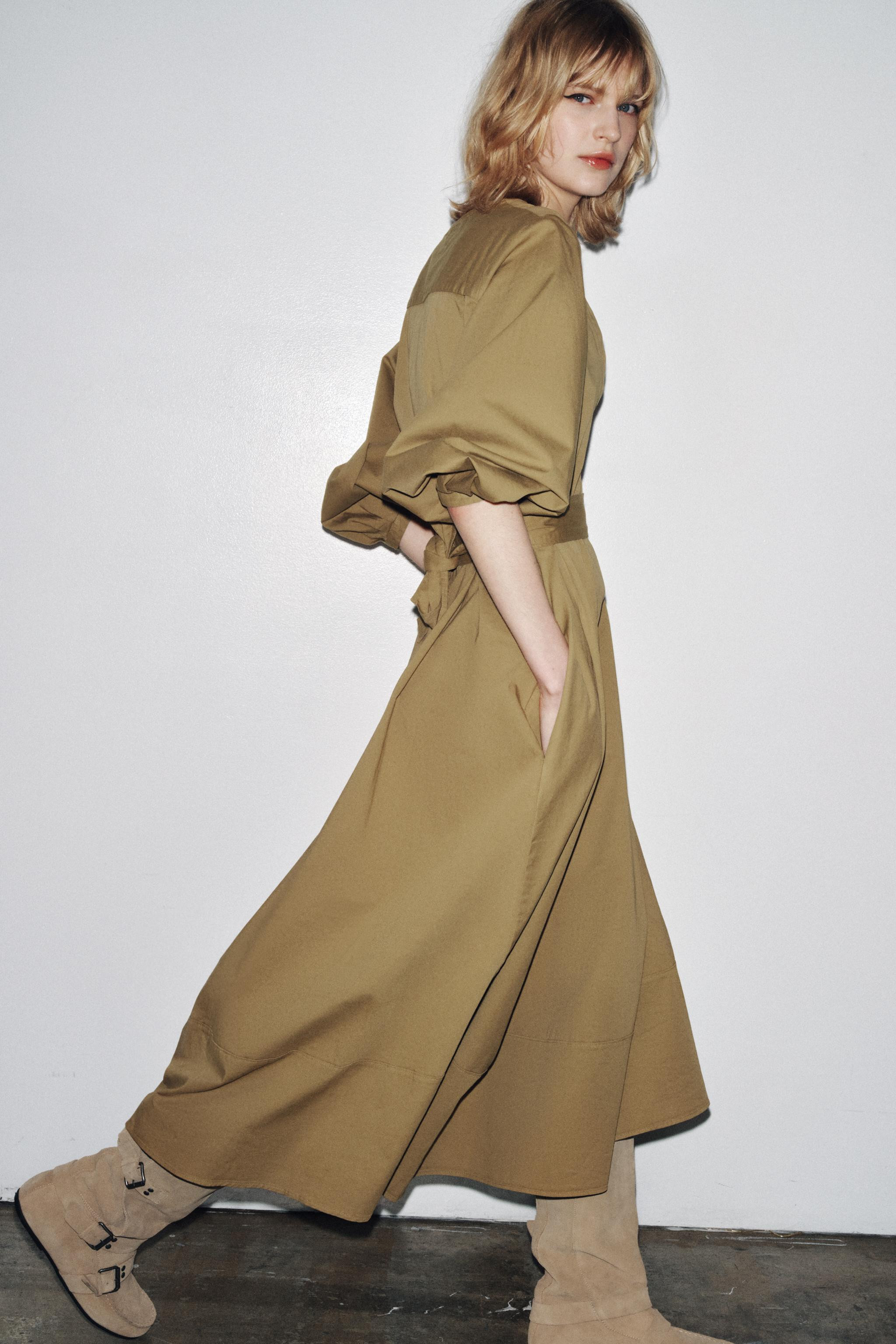 ZW COLLECTION BELTED SHIRT DRESS | Zara US