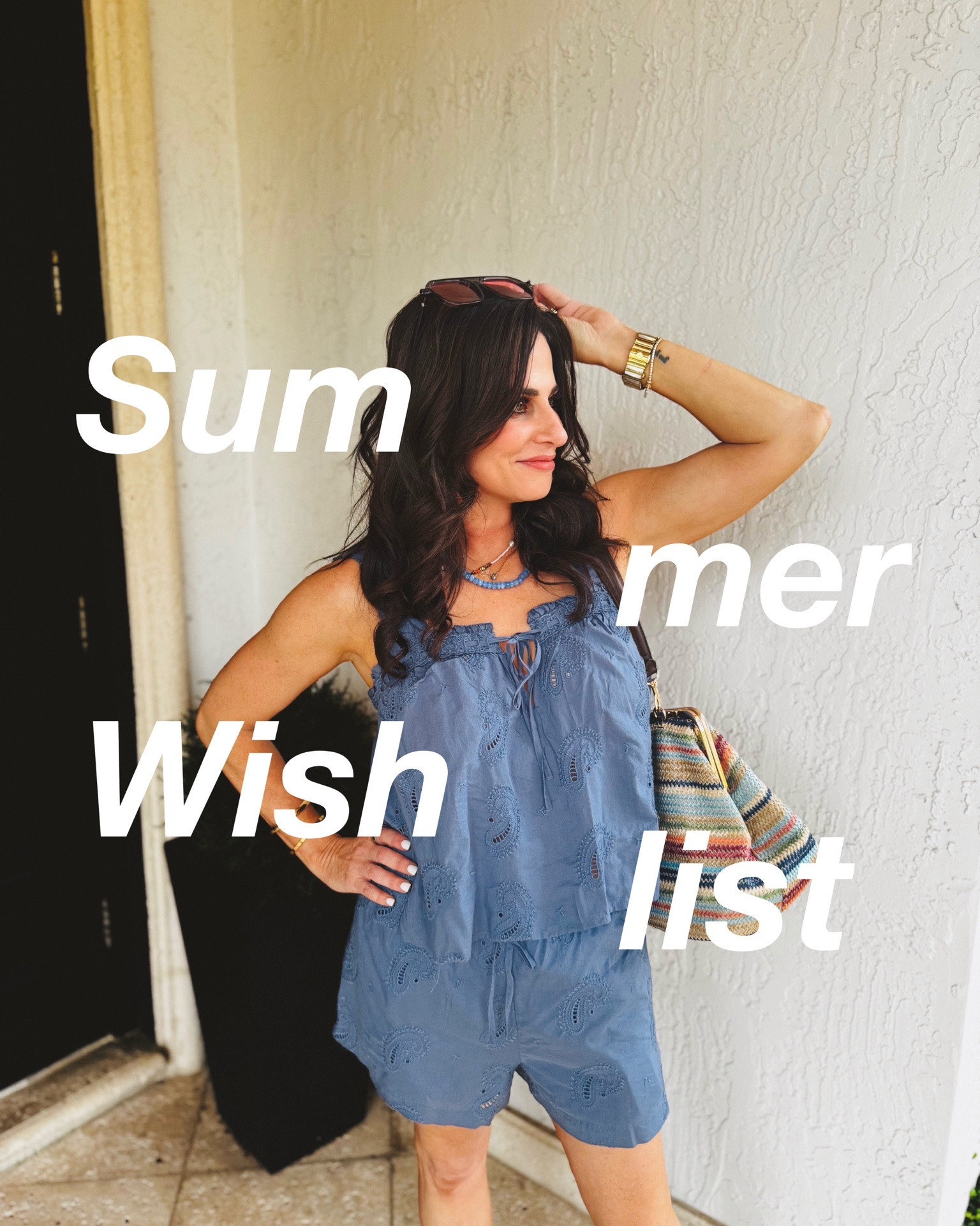 Look 1. Top sm, shorts  s

#LTKOver40 #LTKPetite #LTKSaleAlert