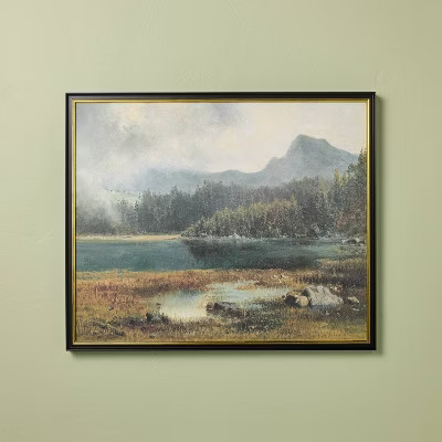 20"x24" Horizontal Landscape Mountain Framed Wall Art - Hearth & Hand™ with Magnolia | Target