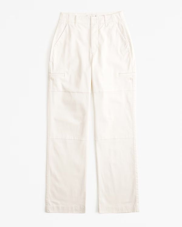 Cotton Relaxed Utility Pant | Abercrombie & Fitch (US)