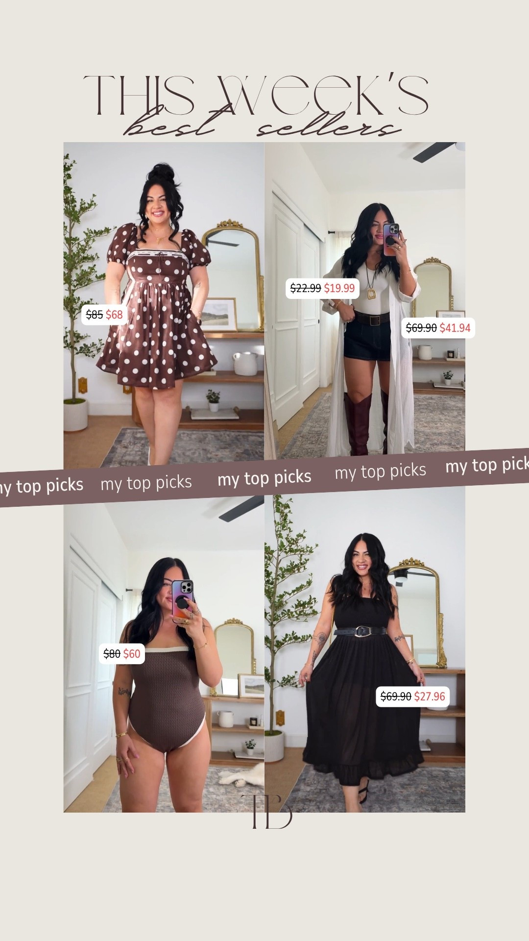 Best sellers this week & so much on sale!

Wearing 0 in torrid, large in Abercrombie dress, xl in swimsuit!

Stackable code: SHORTSAF for an extra 15% off @abercrombie 

Abercrombie, a&f, torrid, sale, sale finds, sale alert, midsize, Tori block

#LTKootd #LTKgrwm #LTKSaleAlert
