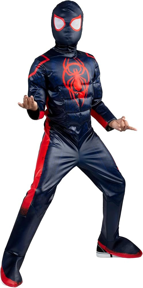 Marvel Spider-Man: Miles Morales Official Youth Halloween Costume - Premium Quality Padded Jumpsu... | Amazon (US)