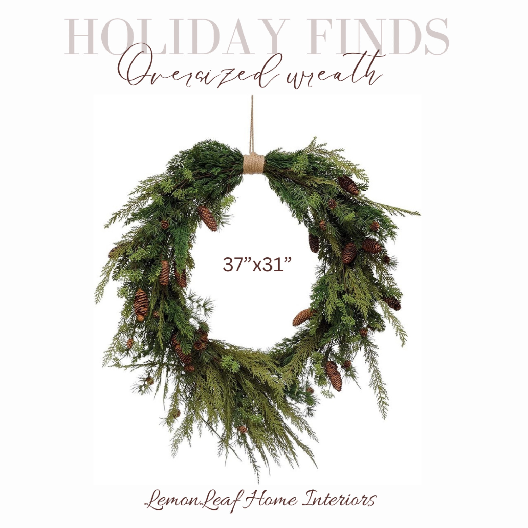 Oversized evergreen wreath. Amazon find, McGee and Co holiday, Christmas wreath, holiday decor, Christmas decorations 

#LTKhome #LTKSeasonal