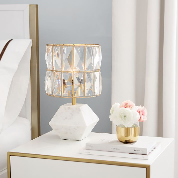 Monique Lhuillier Marble Gem Table Lamp | Pottery Barn Teen
