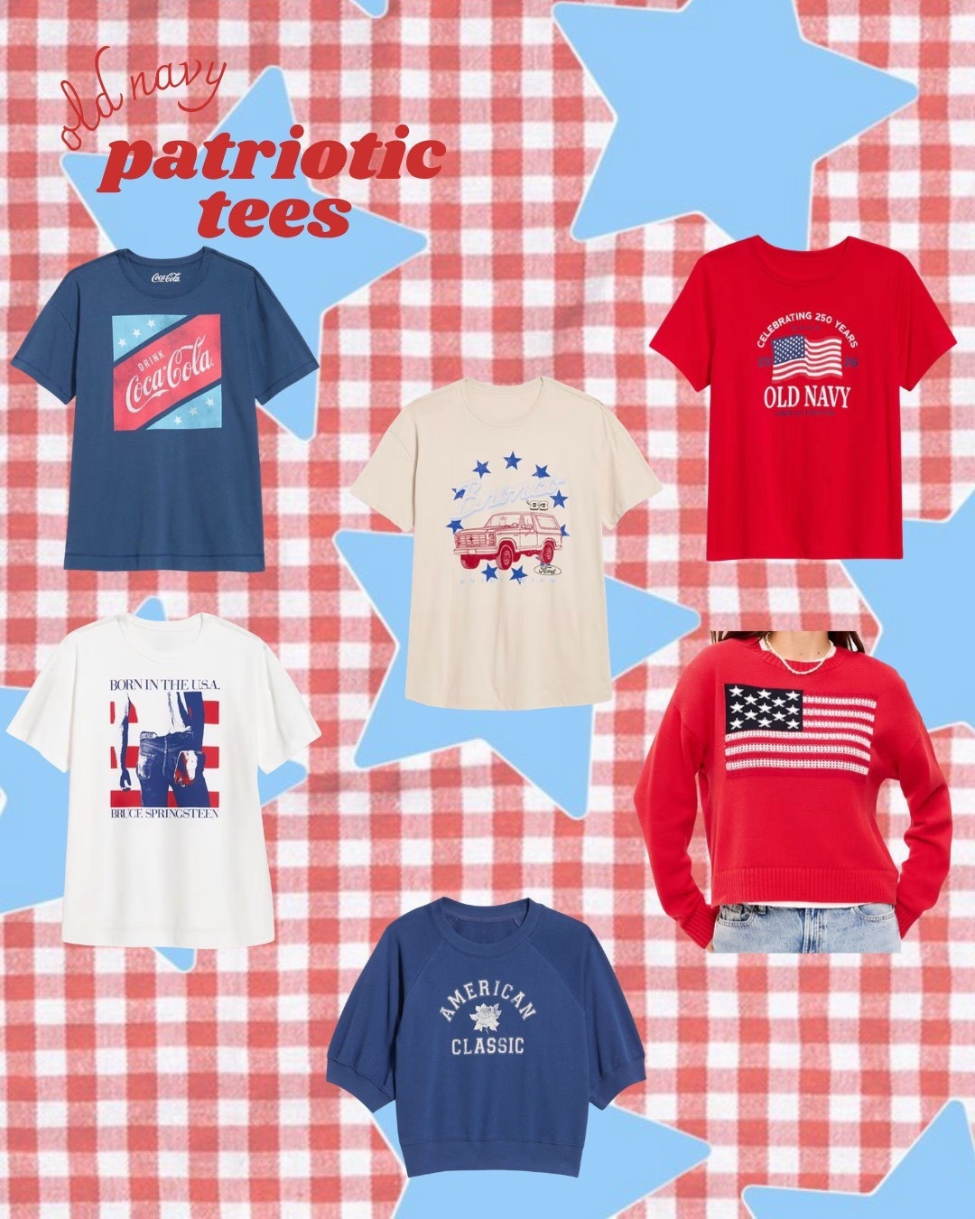 Love these patriotic tees! The original Old Navy one is giving me all the nostalgia! 

 #LTKgrwm #LTKootd #LTKmomlife
