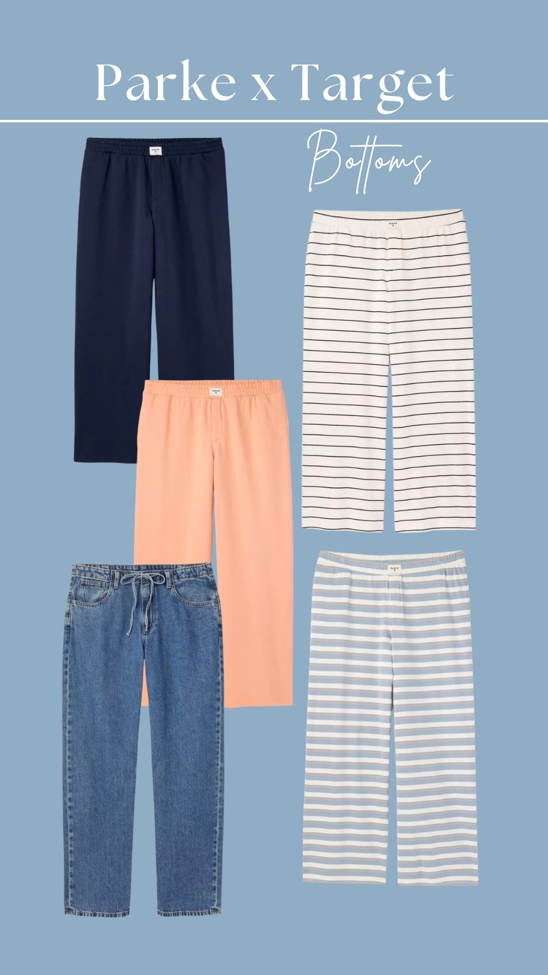 Parke at Target is live now! Run to grab these bottoms while they’re still available! The striped pull-on pants look so comfy 💙 

#LTKTravel #LTKActive #LTKMothersDay