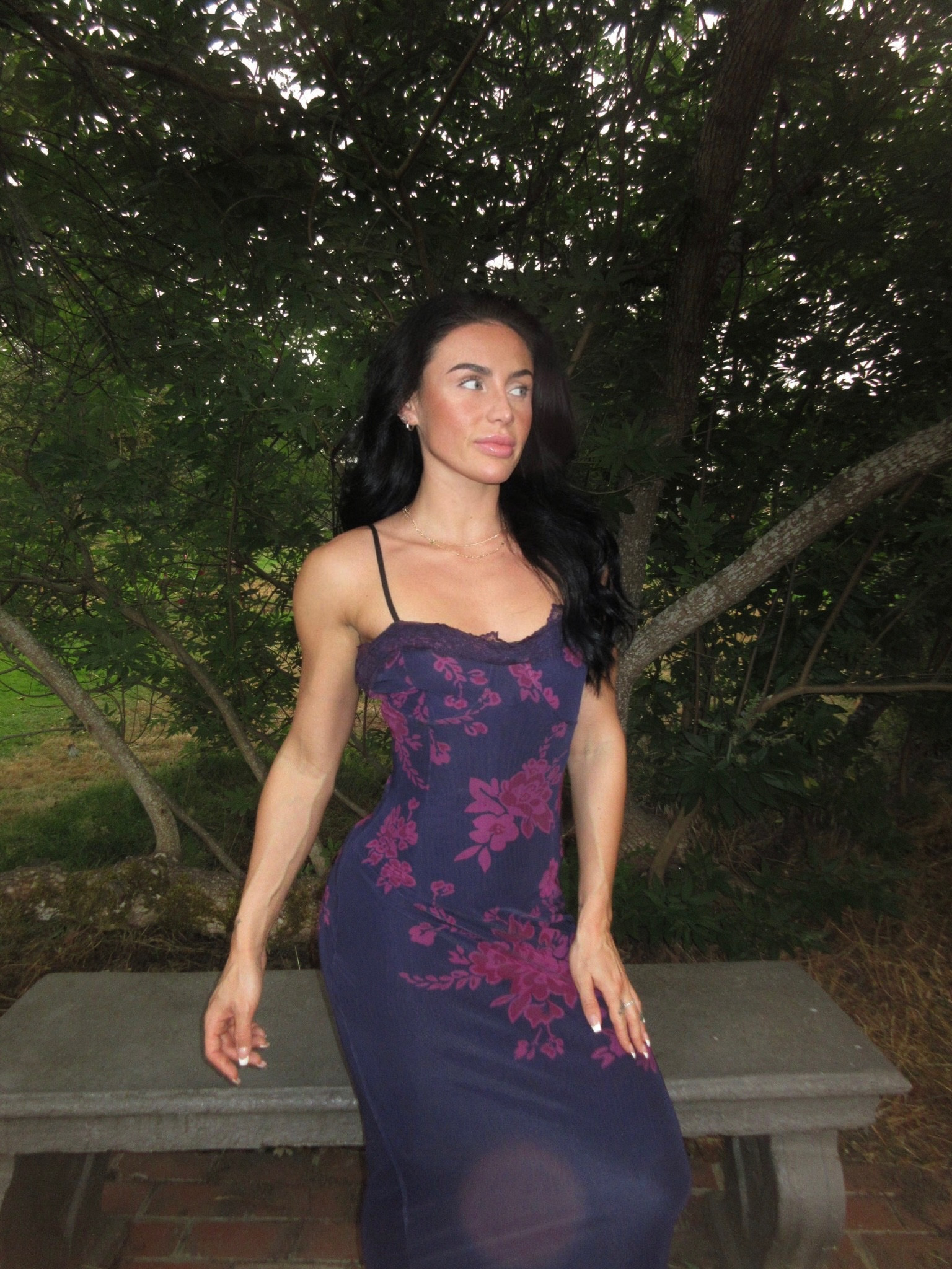 lace back Floral Low Cut Bodycon Long Dress Y2K, summer night out 💜

#LTKparties #LTKSeasonal #LTKbeauty