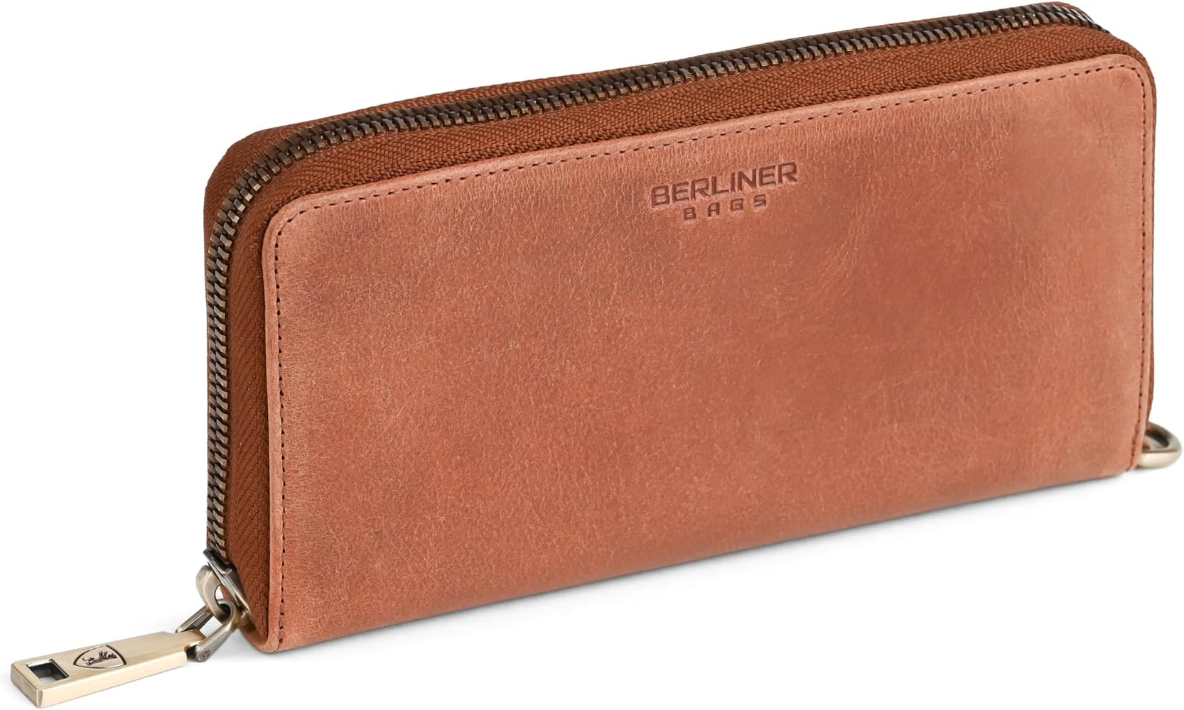 BERLINER BAGS Vintage Genuine Leather Wallet Lyon, RFID Blocking Credit Card Holder, Clutch Purse... | Amazon (US)