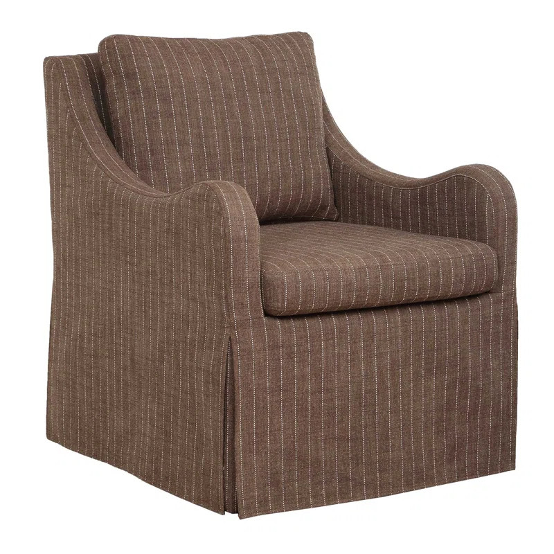 Uttermost Luisa Pinstripe Swivel Chair | Wayfair North America