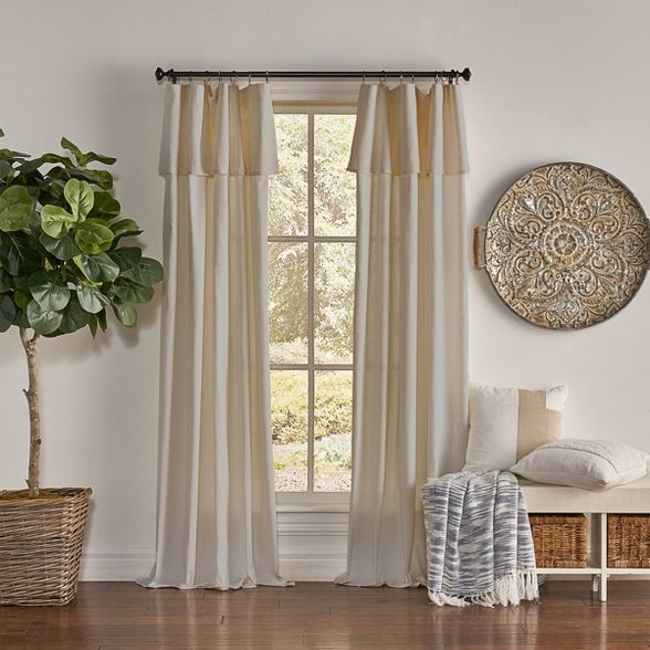 Drop Cloth Light Filtering Curtain Panel - Mercantile | Target