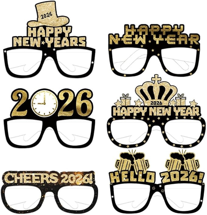 Happy New Year’s Eve Glasses 2026 - Pack Of 12 | New Year’s Eve Party Supplies 2026 | Happy N... | Amazon (US)